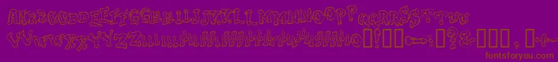 DOC      Font – Brown Fonts on Purple Background
