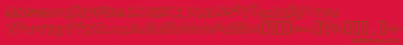 DOC      Font – Brown Fonts on Red Background