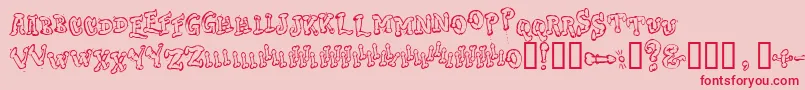 DOC      Font – Red Fonts on Pink Background