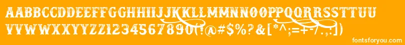 docktrin Font – White Fonts on Orange Background