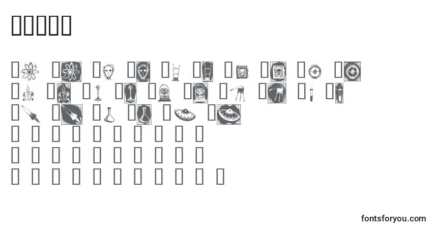 Czcionka DOCNB    (125265) – alfabet, cyfry, specjalne znaki