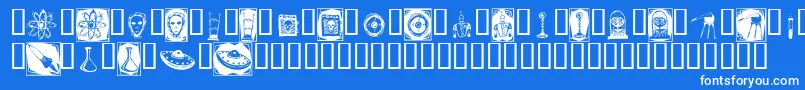 DOCNB    Font – White Fonts on Blue Background