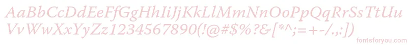 WarnockproItcapt-Schriftart – Rosa Schriften