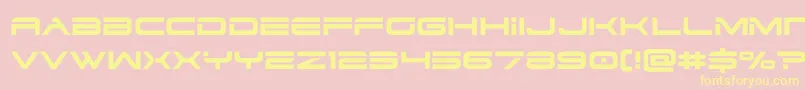 dodger3 1 Font – Yellow Fonts on Pink Background