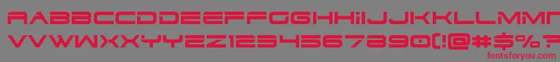 フォントdodger3 1 – 赤い文字の灰色の背景