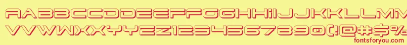 Police dodger3 13d – polices rouges sur fond jaune