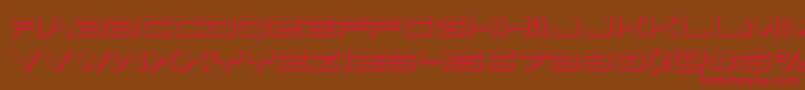 Police dodger3 13d – polices rouges sur fond brun