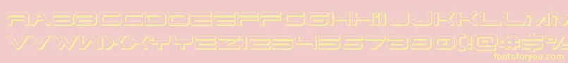 Шрифт dodger3 13d – жёлтые шрифты на розовом фоне