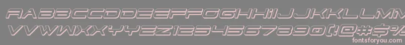 dodger3 13dital Font – Pink Fonts on Gray Background