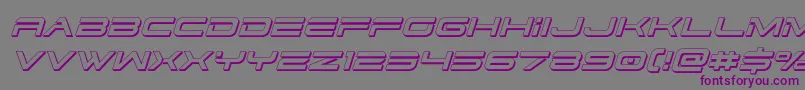 dodger3 13dital Font – Purple Fonts on Gray Background