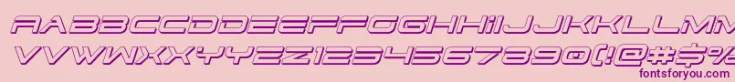 dodger3 13dital Font – Purple Fonts on Pink Background