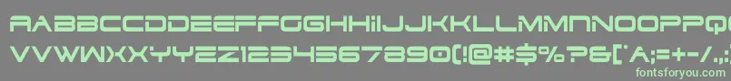 dodger3 1cond Font – Green Fonts on Gray Background