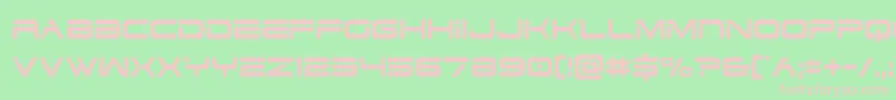 フォントdodger3 1cond – 緑の背景にピンクのフォント