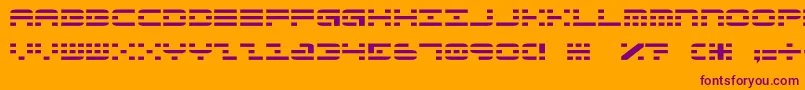 AldosNova Font – Purple Fonts on Orange Background