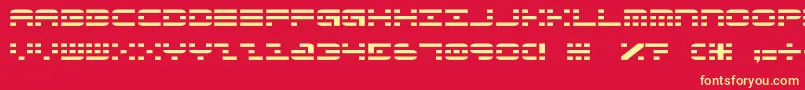 AldosNova Font – Yellow Fonts on Red Background