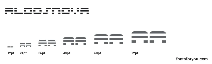 AldosNova Font Sizes