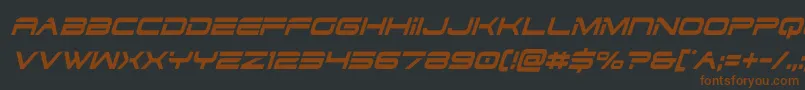 dodger3 1condital-fontti – ruskeat fontit mustalla taustalla