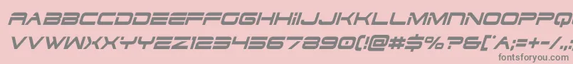 dodger3 1condital Font – Gray Fonts on Pink Background