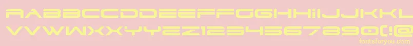 dodger3 1expand Font – Yellow Fonts on Pink Background
