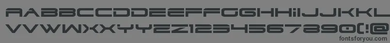 dodger3 1expand Font – Black Fonts on Gray Background
