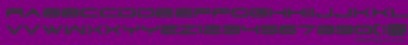 dodger3 1expand Font – Black Fonts on Purple Background