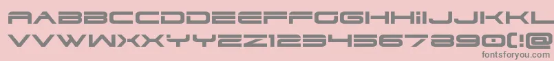 dodger3 1expand-fontti – harmaat kirjasimet vaaleanpunaisella taustalla