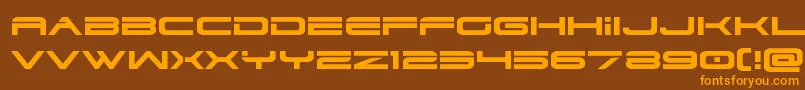 Шрифт dodger3 1expand – оранжевые шрифты на коричневом фоне
