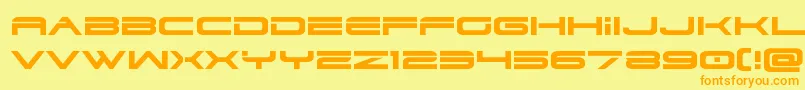 Шрифт dodger3 1expand – оранжевые шрифты на жёлтом фоне