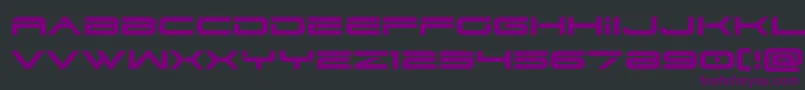 dodger3 1expand Font – Purple Fonts on Black Background
