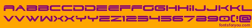 Шрифт dodger3 1expand – фиолетовые шрифты на оранжевом фоне