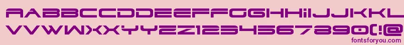 dodger3 1expand Font – Purple Fonts on Pink Background