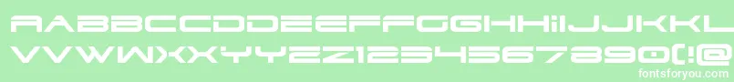 Шрифт dodger3 1expand – белые шрифты на зелёном фоне
