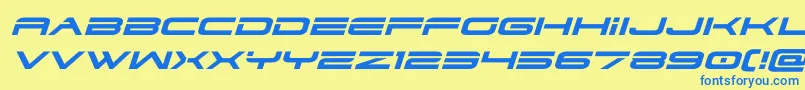 dodger3 1expandital-fontti – siniset fontit keltaisella taustalla