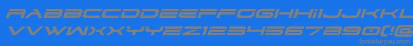 Więcej informacji o czcionce dodger3 1expandital Czcionka dodger3 1expandital – szare czcionki na niebieskim tle