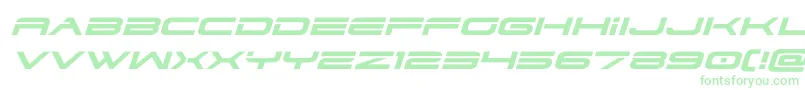 dodger3 1expandital-Schriftart – Grüne Schriften auf weißem Hintergrund