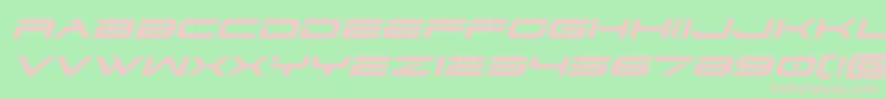 dodger3 1expandital Font – Pink Fonts on Green Background
