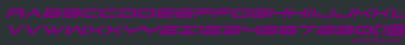 Шрифт dodger3 1expandital – фиолетовые шрифты на чёрном фоне