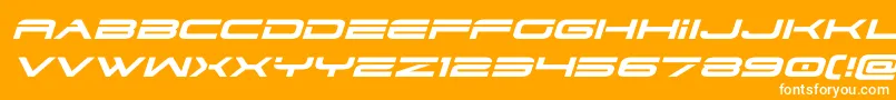 Weitere Informationen zur dodger3 1expandital-Schriftart dodger3 1expandital-Schriftart – Weiße Schriften auf orangefarbenem Hintergrund