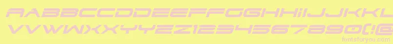 Шрифт dodger3 1expandital – розовые шрифты на жёлтом фоне