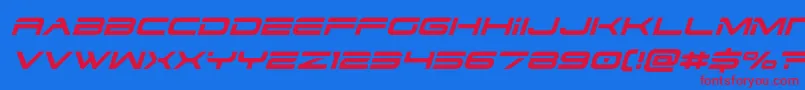 Police dodger3 1ital – polices rouges sur fond bleu