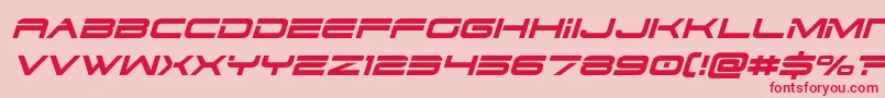 dodger3 1ital Font – Red Fonts on Pink Background