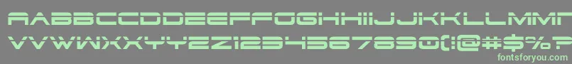 dodger3 1laser Font – Green Fonts on Gray Background