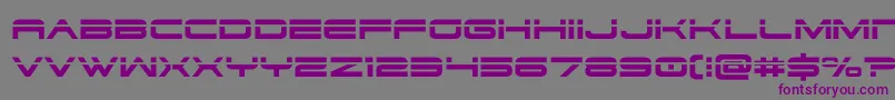 dodger3 1laser Font – Purple Fonts on Gray Background