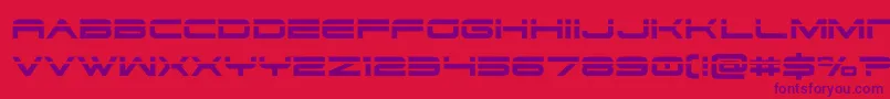 dodger3 1laser Font – Purple Fonts on Red Background