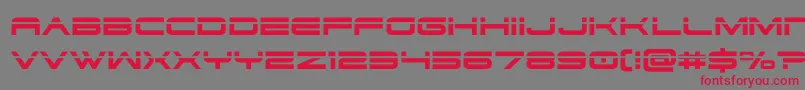 dodger3 1laser Font – Red Fonts on Gray Background