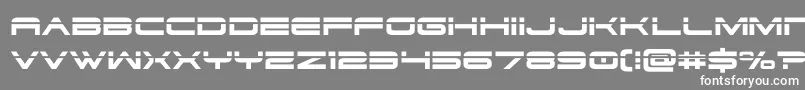 Шрифт dodger3 1laser – белые шрифты на сером фоне