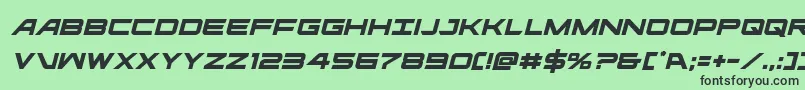 Ghostclanital Font – Black Fonts on Green Background