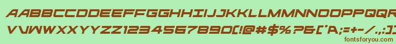 Ghostclanital Font – Brown Fonts on Green Background