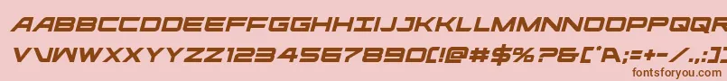 Ghostclanital Font – Brown Fonts on Pink Background