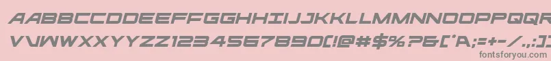 Ghostclanital Font – Gray Fonts on Pink Background